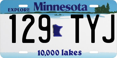 MN license plate 129TYJ