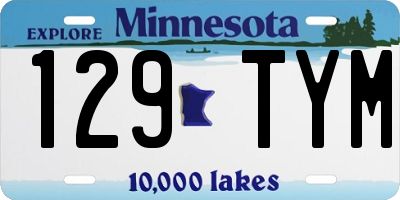 MN license plate 129TYM