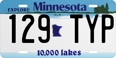 MN license plate 129TYP