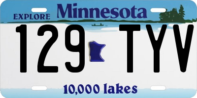 MN license plate 129TYV