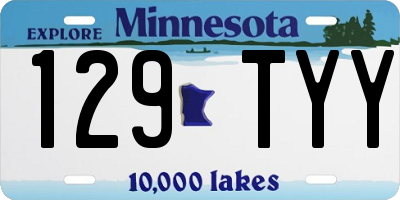 MN license plate 129TYY