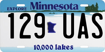 MN license plate 129UAS