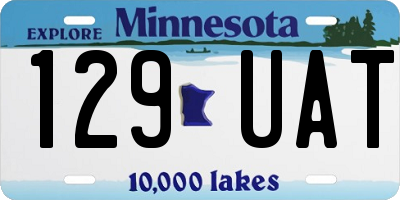 MN license plate 129UAT