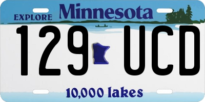 MN license plate 129UCD