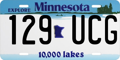 MN license plate 129UCG