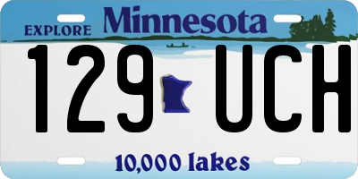 MN license plate 129UCH