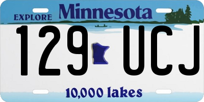 MN license plate 129UCJ