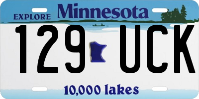 MN license plate 129UCK