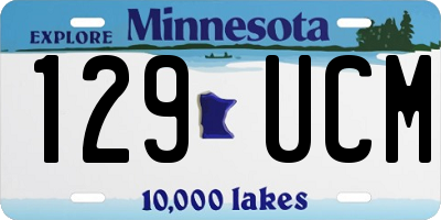 MN license plate 129UCM