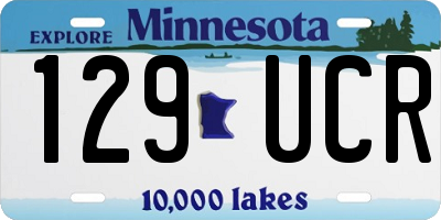 MN license plate 129UCR