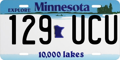 MN license plate 129UCU