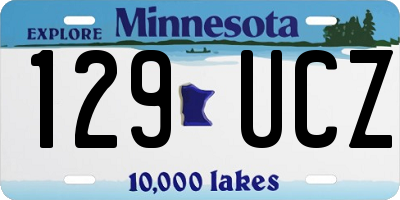 MN license plate 129UCZ