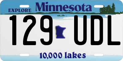 MN license plate 129UDL