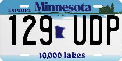 MN license plate 129UDP