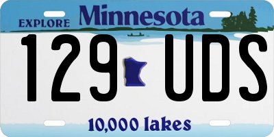 MN license plate 129UDS