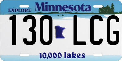MN license plate 130LCG