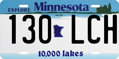MN license plate 130LCH