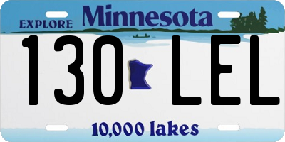 MN license plate 130LEL