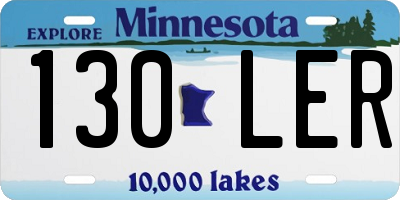 MN license plate 130LER