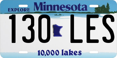 MN license plate 130LES