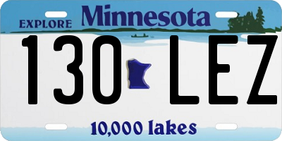 MN license plate 130LEZ