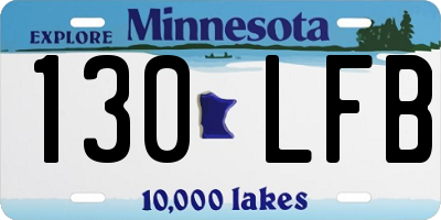 MN license plate 130LFB