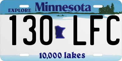 MN license plate 130LFC