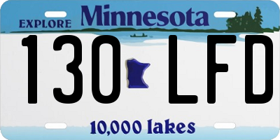 MN license plate 130LFD