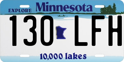 MN license plate 130LFH