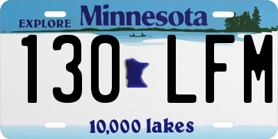 MN license plate 130LFM