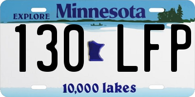 MN license plate 130LFP