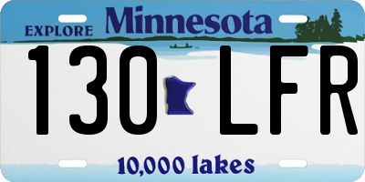 MN license plate 130LFR