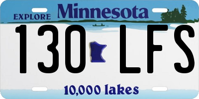MN license plate 130LFS
