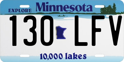 MN license plate 130LFV