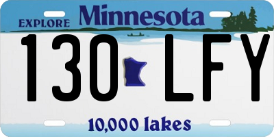 MN license plate 130LFY