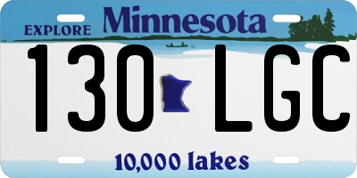 MN license plate 130LGC