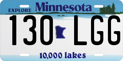MN license plate 130LGG