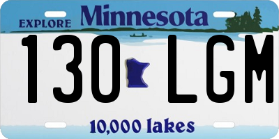 MN license plate 130LGM
