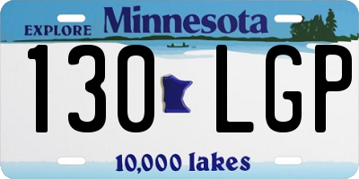 MN license plate 130LGP