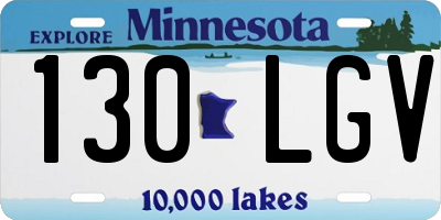 MN license plate 130LGV