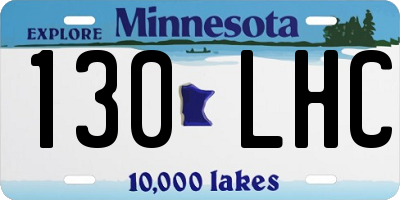MN license plate 130LHC