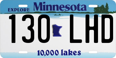 MN license plate 130LHD