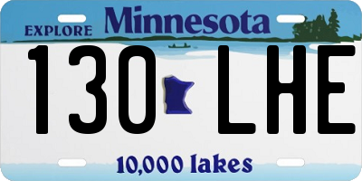 MN license plate 130LHE