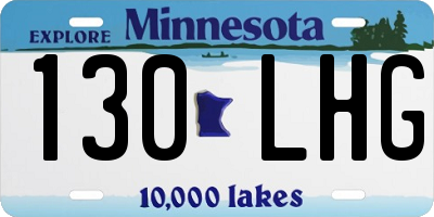 MN license plate 130LHG