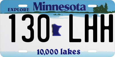 MN license plate 130LHH