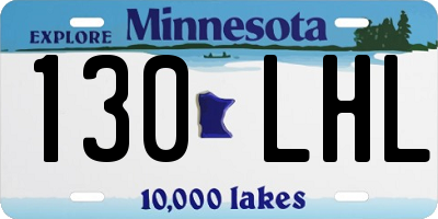 MN license plate 130LHL
