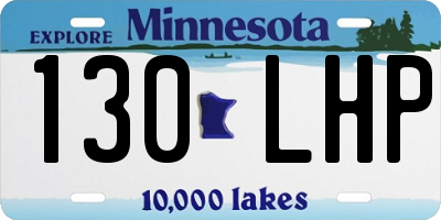 MN license plate 130LHP