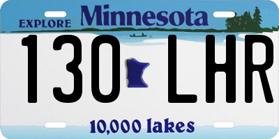MN license plate 130LHR