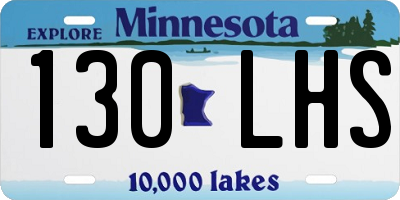 MN license plate 130LHS