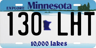 MN license plate 130LHT